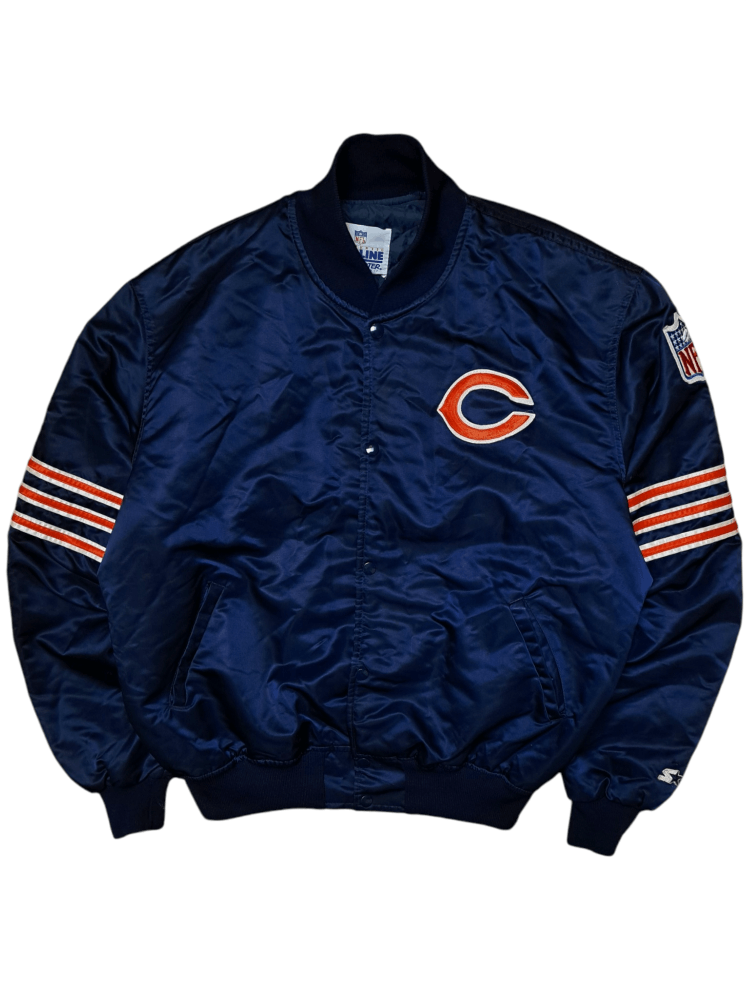 Starter VINTAGE MADE IN USA ERA STARTER PRO LINE CHIAGO BEARS BOMBER JACKET Size US XL / EU 56 / 4 - 1 Thumbnail