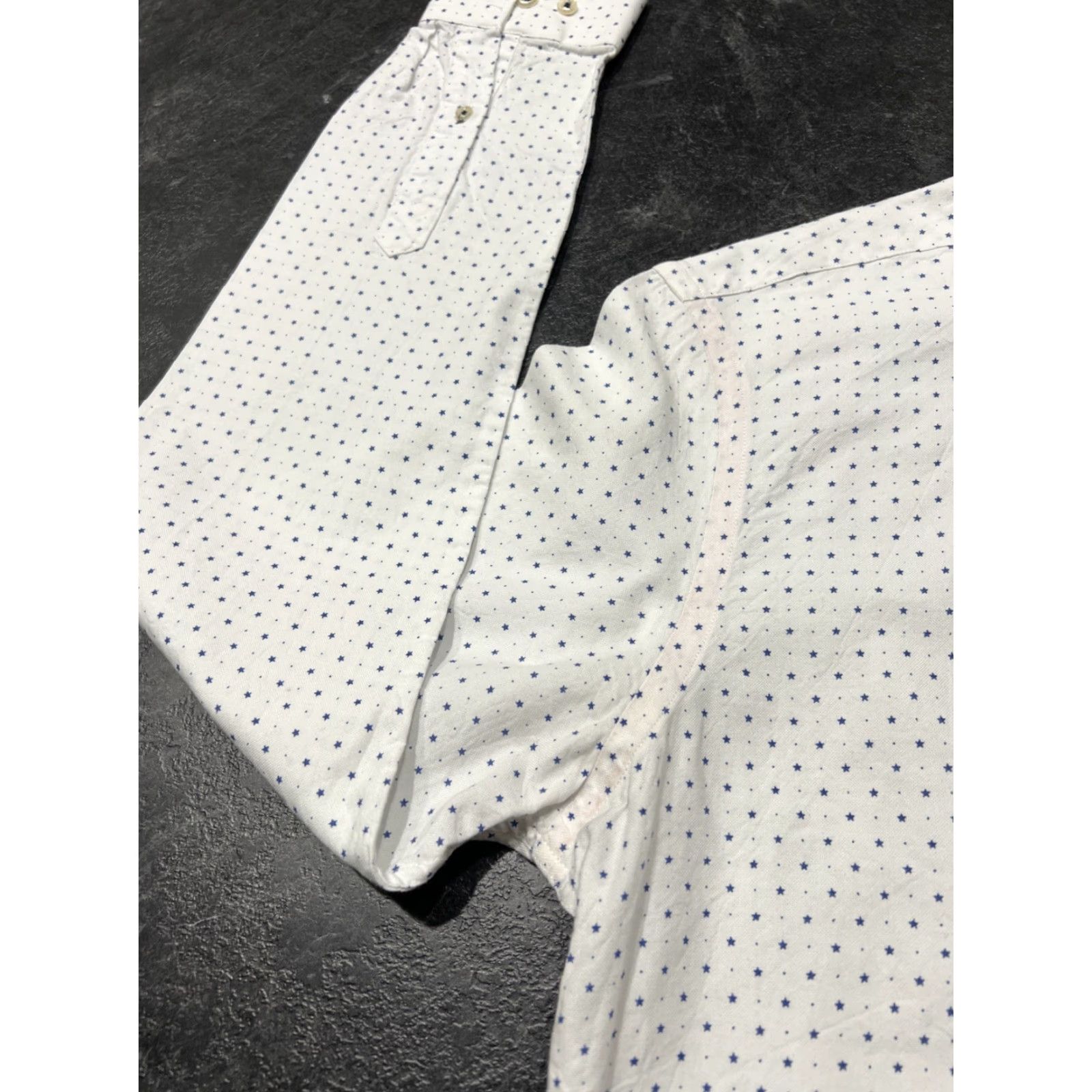 Zara VINTAGE Zara Men Slim Fit Shirt Long Sleeve Button-Down Polka Dot White Blue Casual Business Formal M Size US M / EU 48-50 / 2 - 7 Thumbnail