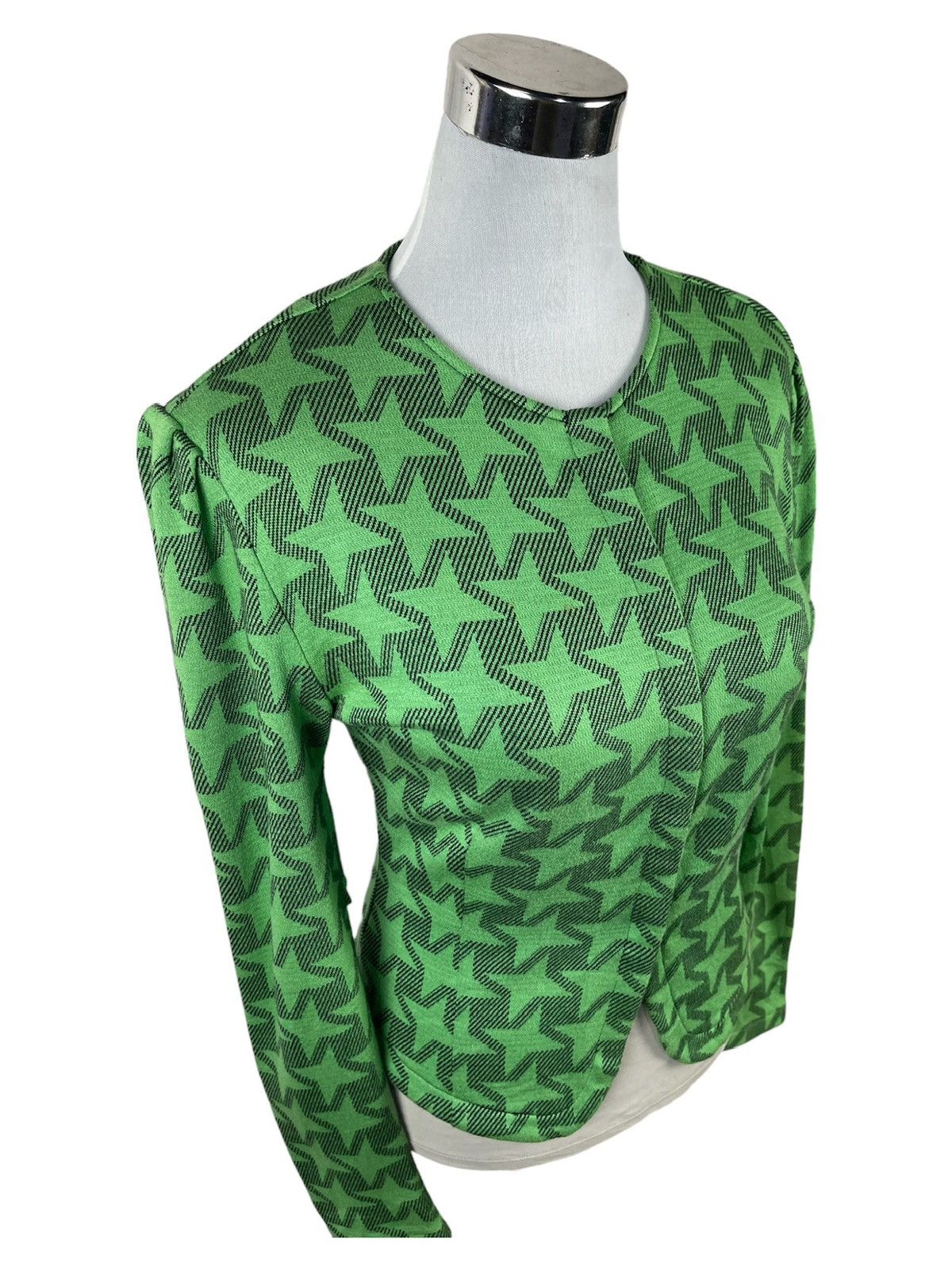 Norma Kamali Norma Kamali Green Starred Crop Top Size M / US 6-8 / IT 42-44 - 3 Thumbnail