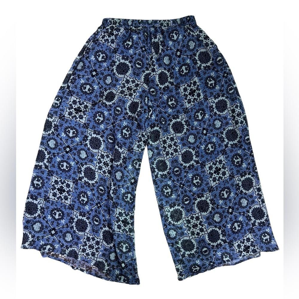 Designer Wide Leg Boho Casual Pants SP Size 28" / US 6 / IT 42 - 5 Thumbnail