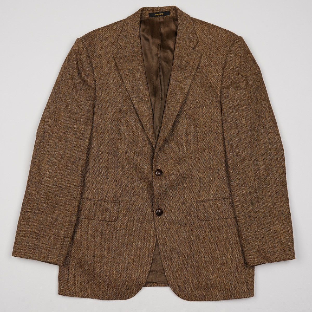 Barbour Barbour Brown Wool Blazer Jacket Tweed Size 40R - 1 Thumbnail
