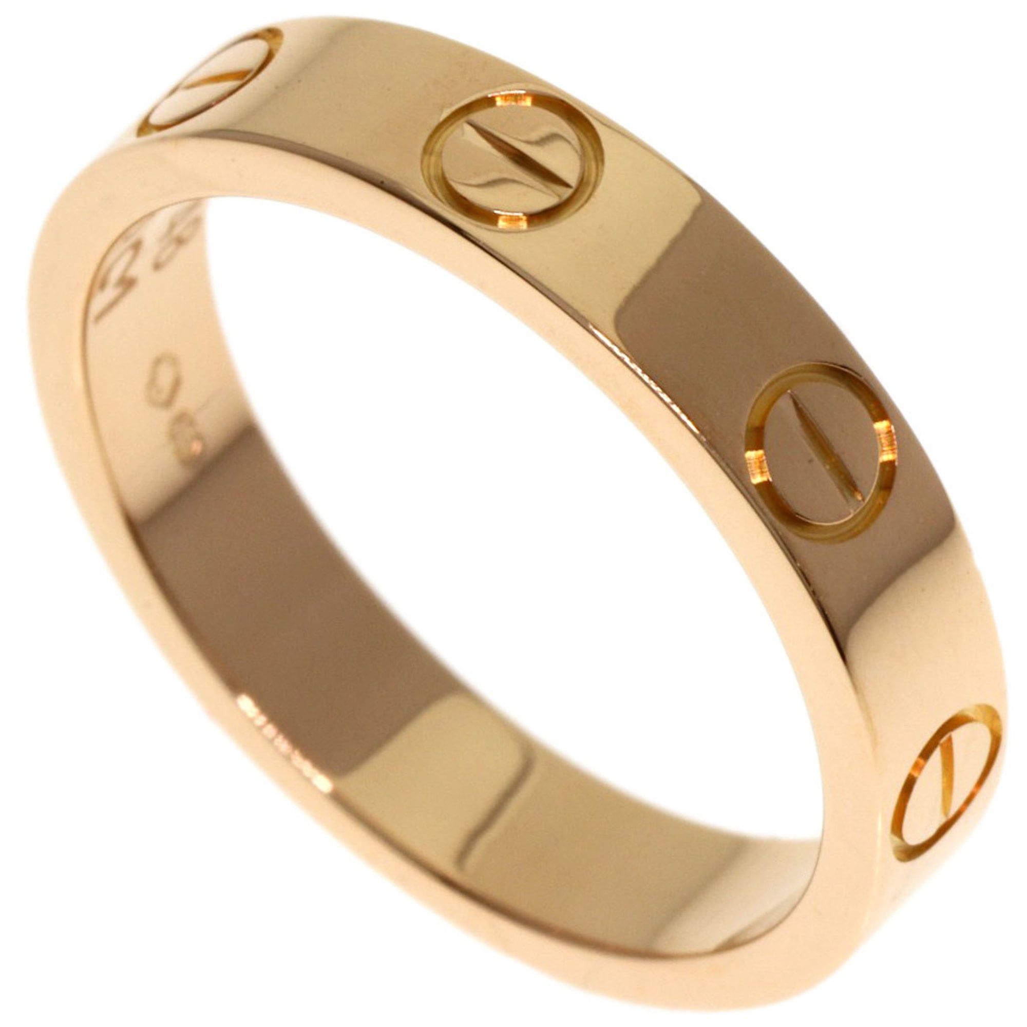 Cartier Cartier Mini Love Ring #48, 18K Pink Gold, Women's Ring, CARTIER Size ONE SIZE - 1 Thumbnail