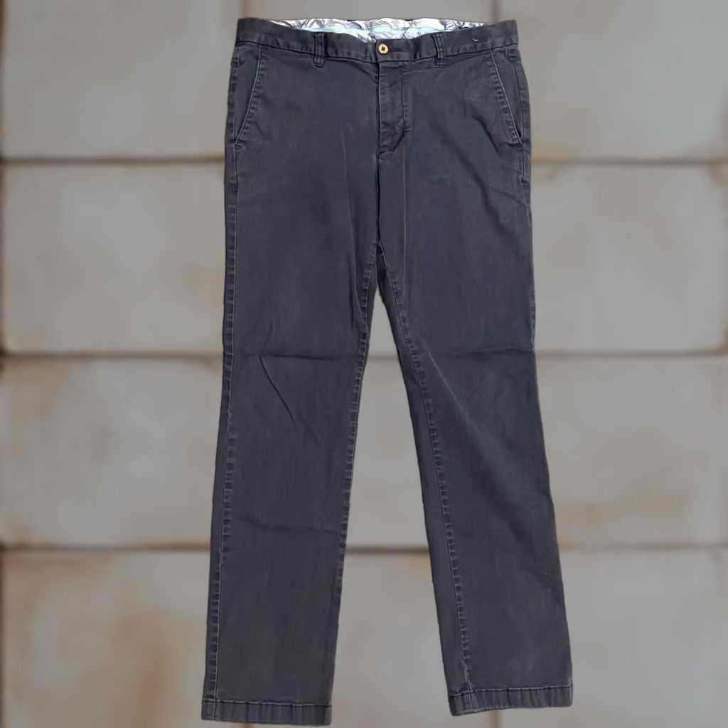 Tommy Bahama Tommy Bahama Chino Pants Mens 33x32 Blue Cotton Stretch Flat Front Casual Size US 33 - 1 Thumbnail