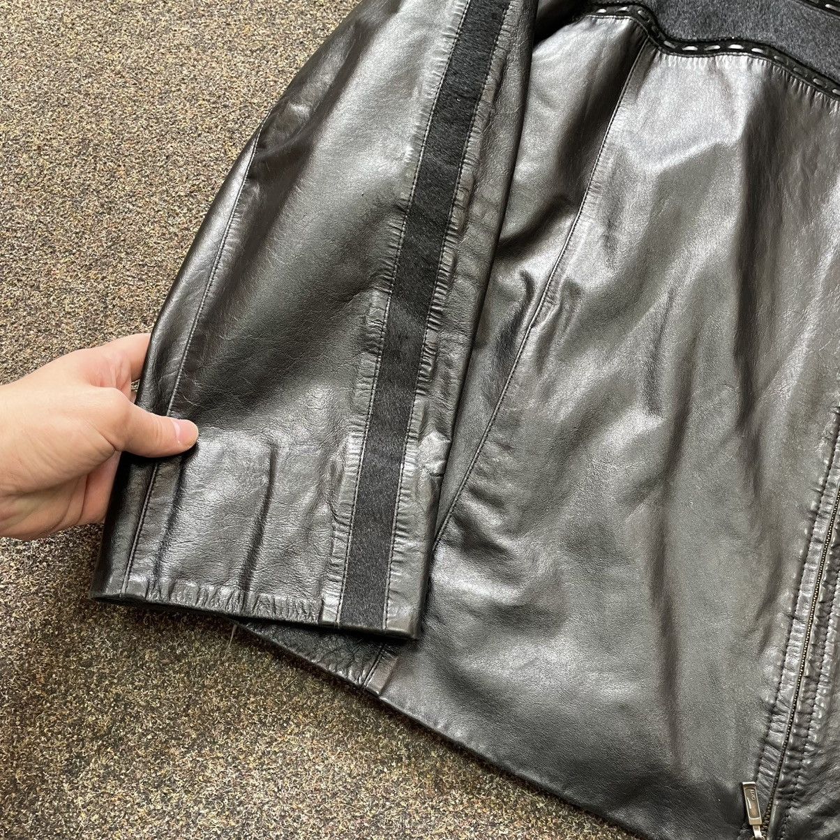 Genuine Leather Vintage Y2K Leather Jacket Biker Punk Opium BALENCIAGA Style Size US XL / EU 56 / 4 - 4 Thumbnail