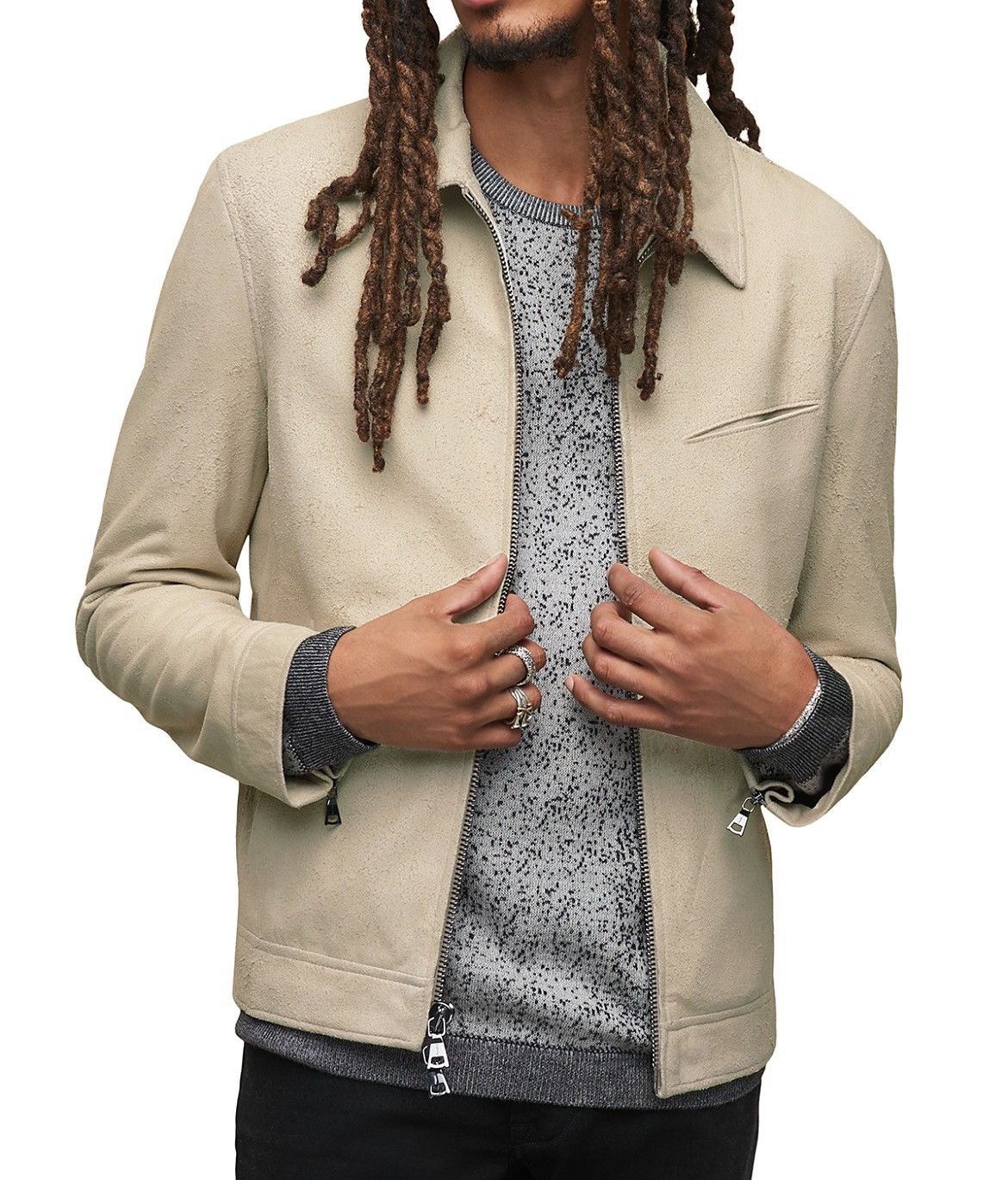 John Varvatos Slim fit leather jacket. 48 Size US M / EU 48-50 / 2 - 6 Thumbnail