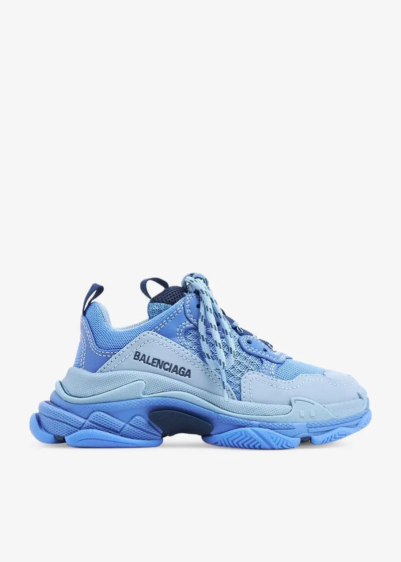 Balenciaga o1srvl11e0426 Size: KIDS 30 / Triple S Sneakers in Blue Size US 5 / EU 37 - 1 Thumbnail