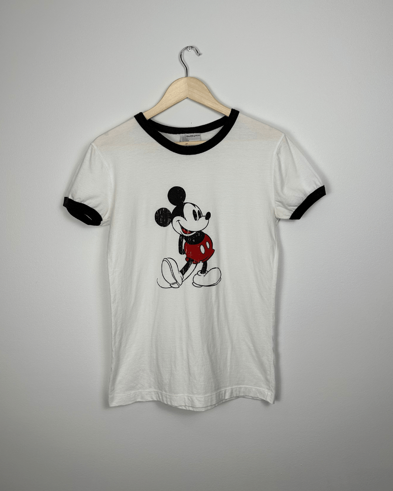 Disney × Mickey Mouse × Vintage Vintage Disney Mickey Mouse Ringer T-Shirt Women's - Large Size L / US 10 / IT 46 - 6 Thumbnail