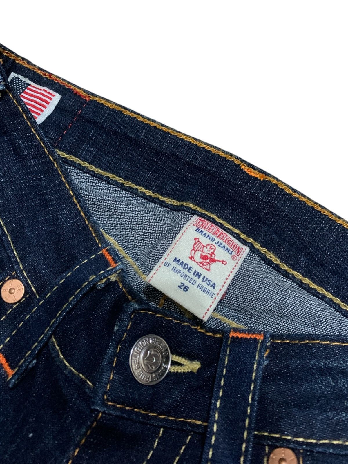 True Religion Vintage True Religion Billy Zipper Indigo Low Rise Jeans Size 29" - 4 Thumbnail