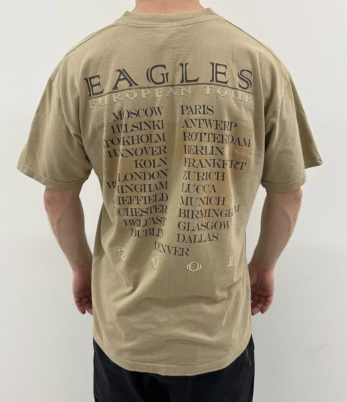Other VINTAGE EAGLES EUROPEAN TOUR 2001 CONCERT SHIRT BAND 2000s Size US L / EU 52-54 / 3 - 2 Thumbnail