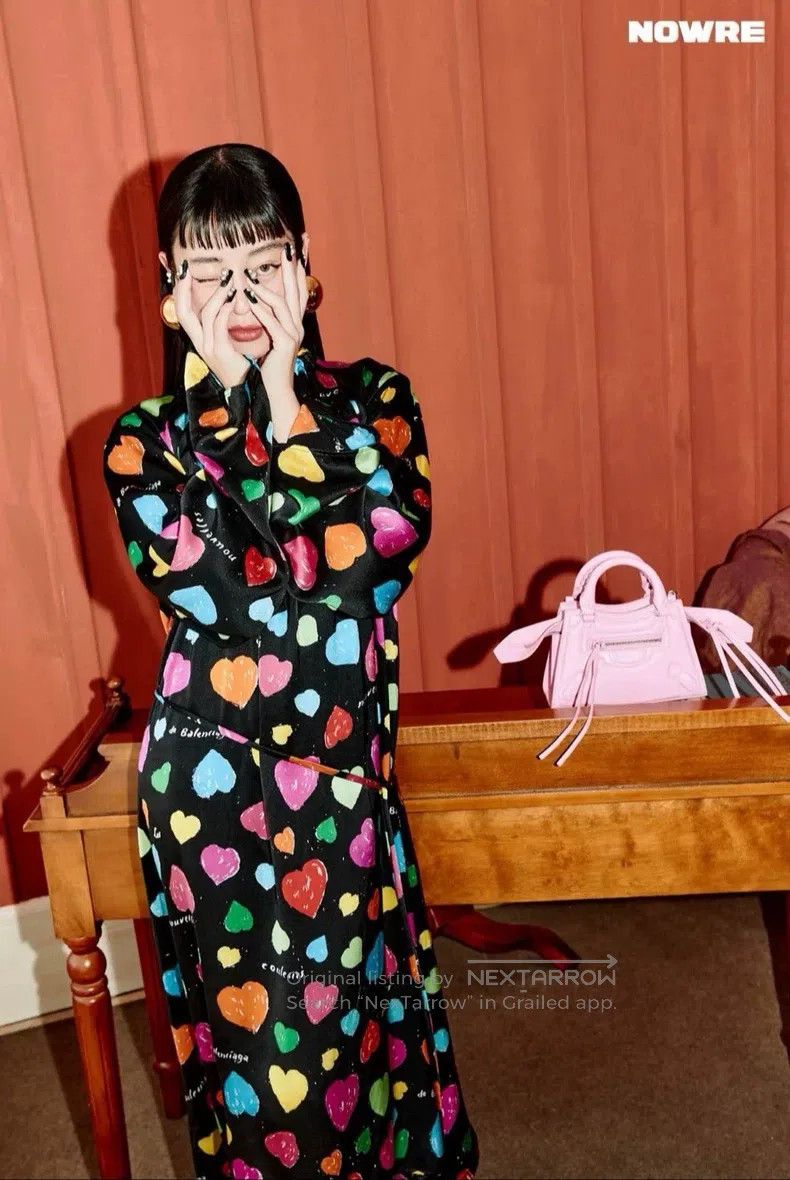 Balenciaga Balenciaga Valentine's Day Limited Colorful Heart Silk Dre Size XS / US 0-2 / IT 36-38 - 4 Thumbnail