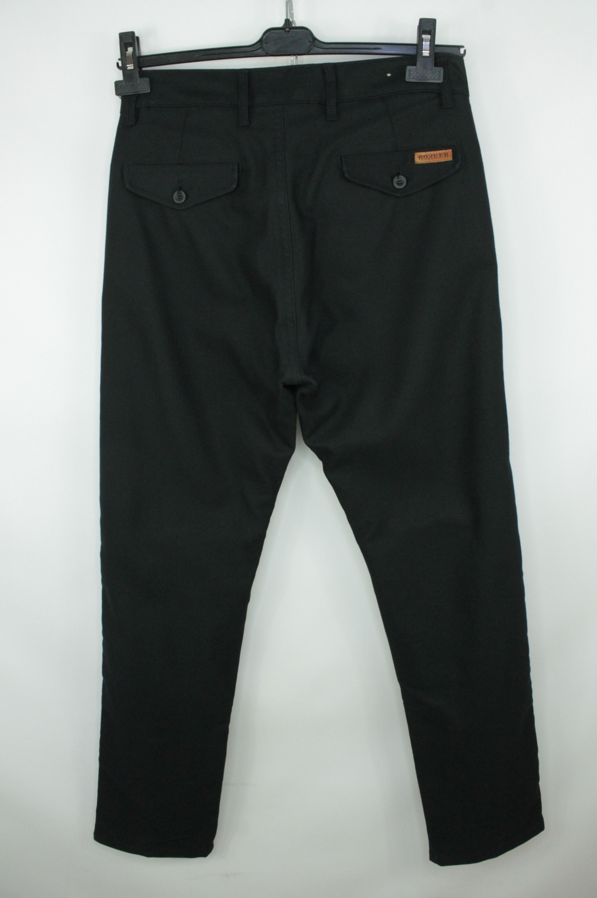 THE ROKKER COMPANY Rokker 1040 Chino Black Motorcycle Trousers Pants Size US 30 / EU 46 - 7 Thumbnail