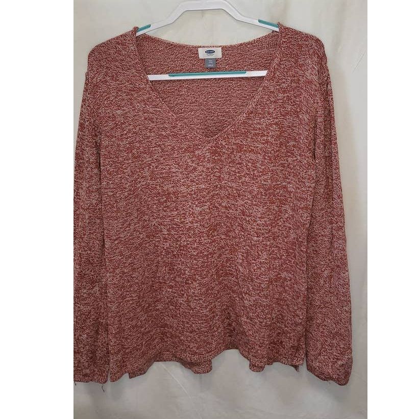 Old Navy Old Navy Red Classic V-Neck Cotton Sweater Size XXL Size XXL / US 16-18 / IT 52-54 - 1 Thumbnail