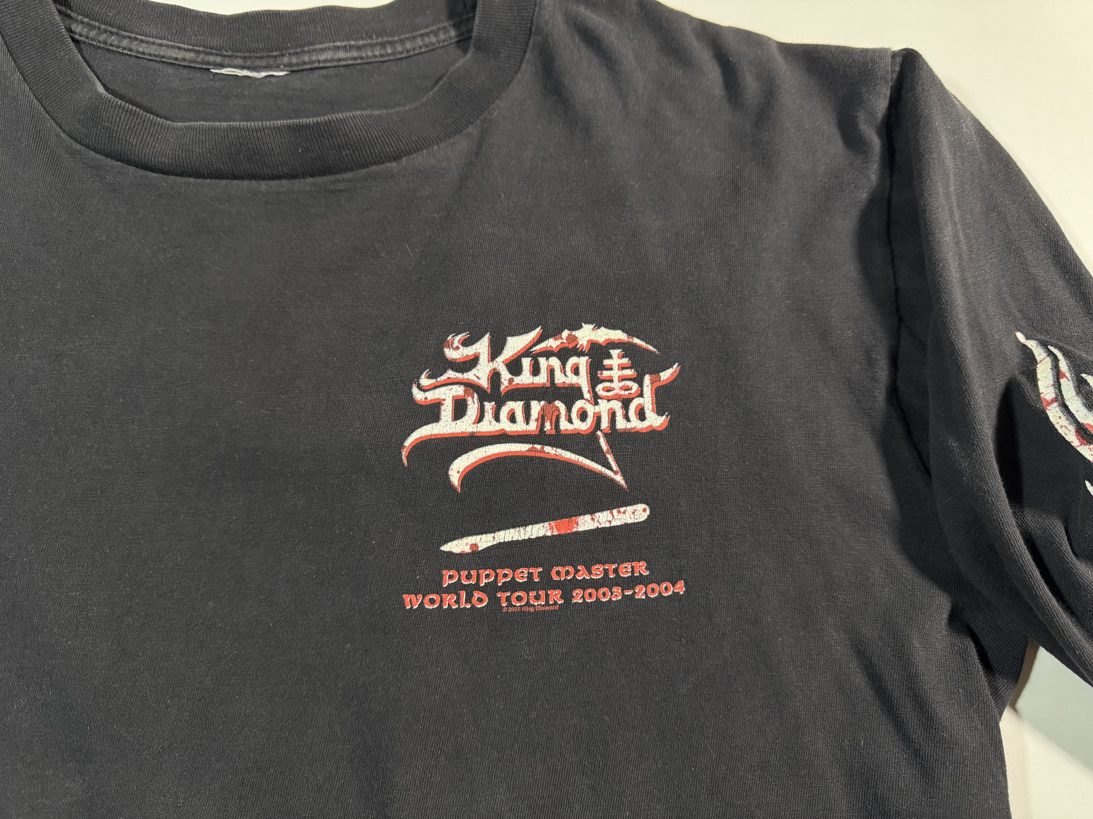 Band Tees Vintage 2004 King Diamond Puppet Master Tour Long Sleeve Size US L / EU 52-54 / 3 - 2 Thumbnail