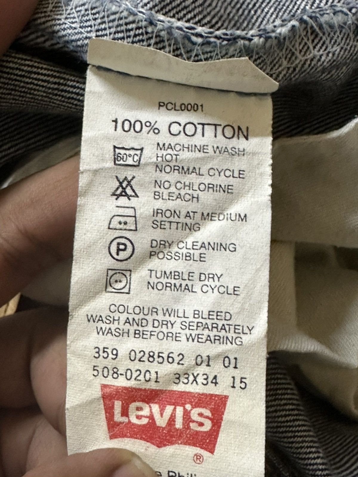 Levi's Vintage Clothing Vintage Levi’s 508 Mudwash Ripped Distressed Denim Size US 33 - 8 Thumbnail