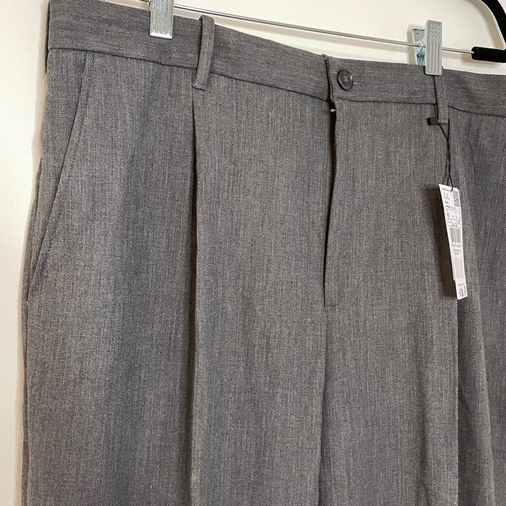 Mango NWT Mango Loose Straight-Fit Pleated Trousers 36 Size US 36 / EU 52 - 5 Thumbnail