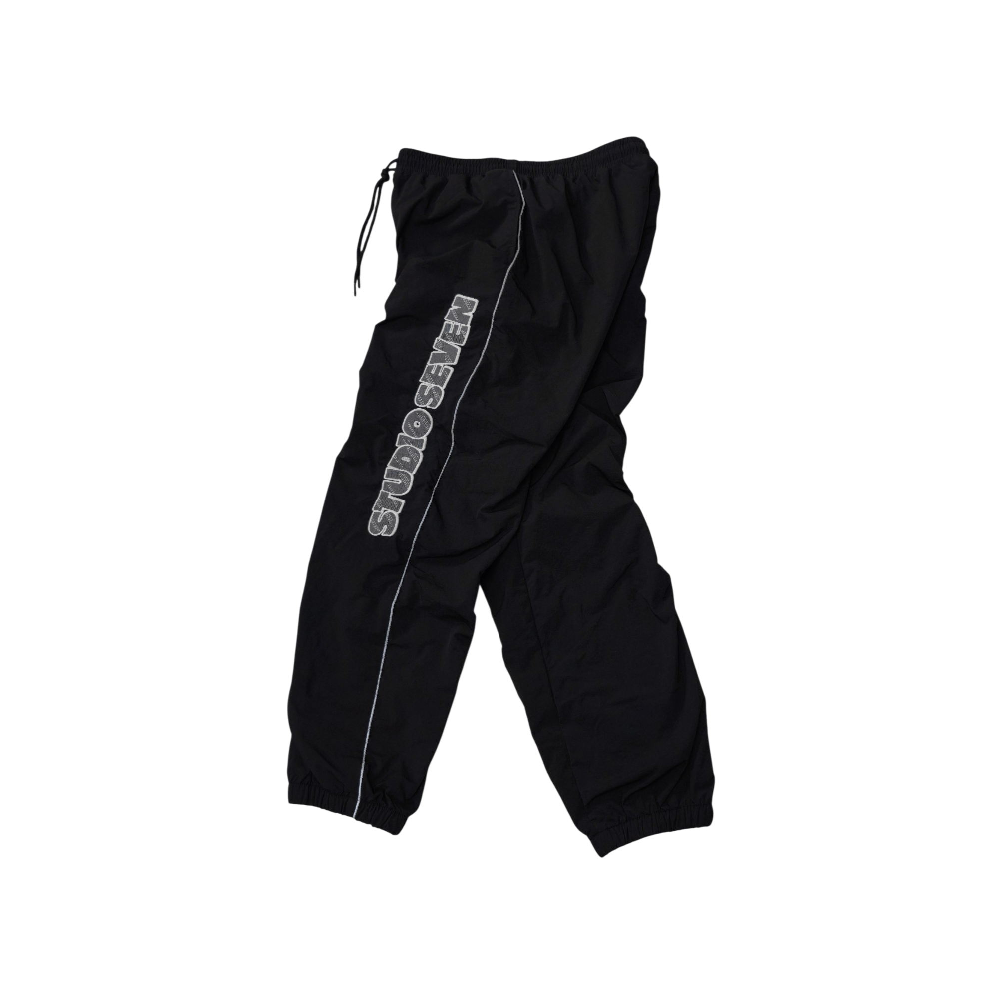 Studio Seven Studio Seven x GU Spellout Reflective Track Pants Streetwear Size US 30 / EU 46 - 1 Thumbnail