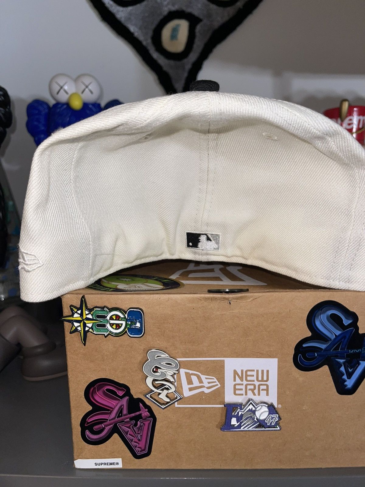 Hat Club × MyFitteds × New Era 7 3/8 MyFitteds Off-White Chicago White Sox Grey UV Size 38 - 11 Thumbnail