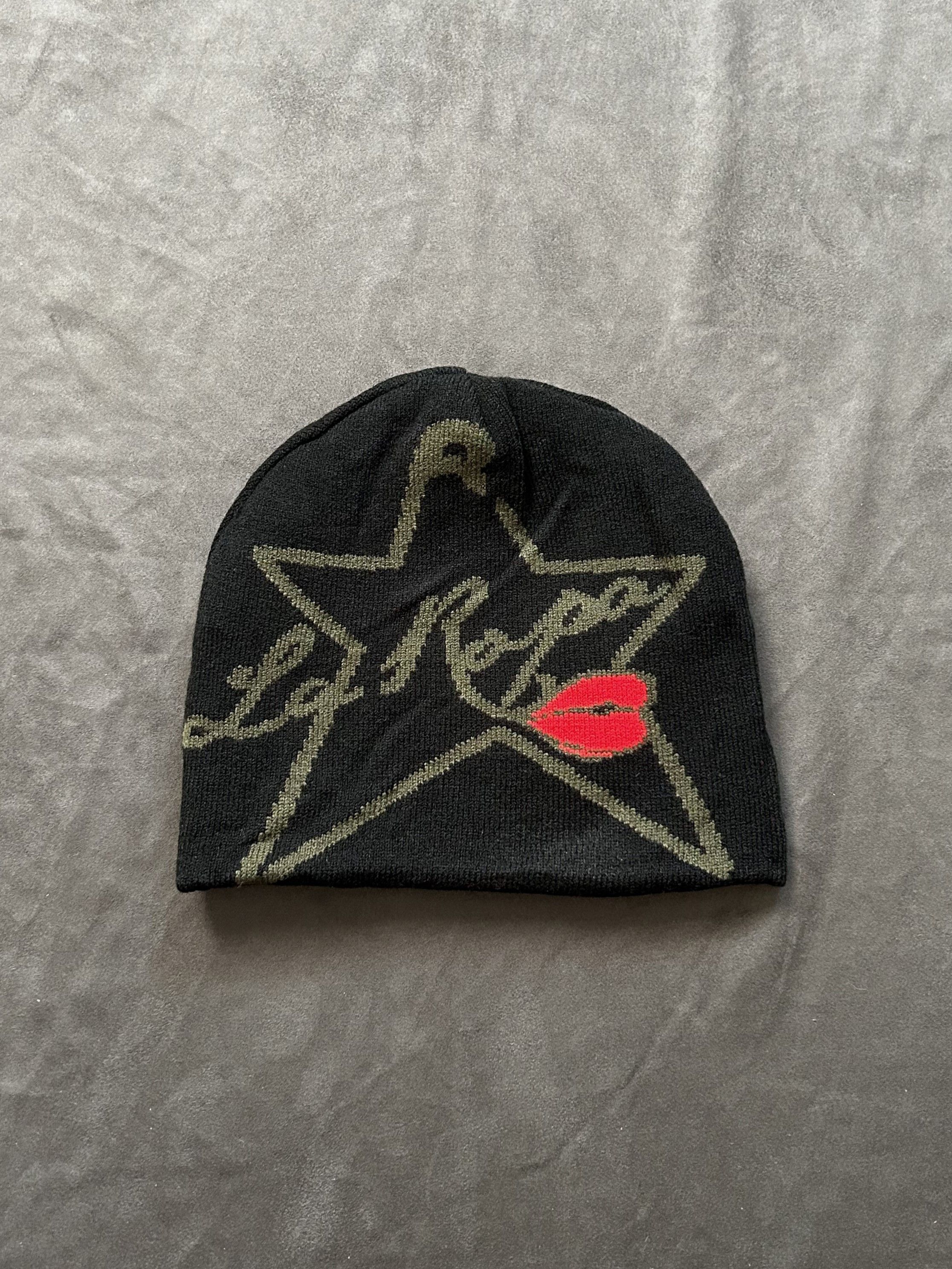 Japanese Brand Rare Laropa No Cuff Knit Reversible Beanie Hat Black OS Size ONE SIZE - 4 Thumbnail