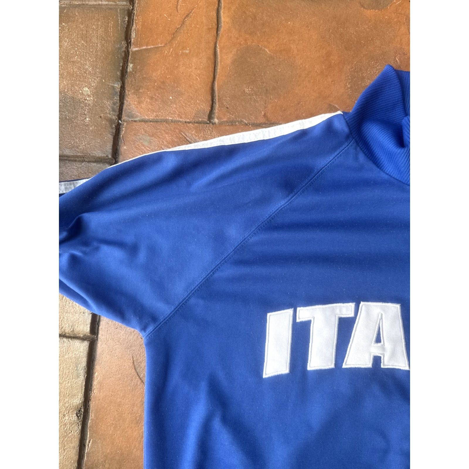 Vintage PSNY Track Jacket Soccer 2006 World Cup Italy Italia Futbol Blue Large Mens Regular Short Sleeve Full Zip Pockets Easy Care Size US L / EU 52-54 / 3 - 5 Thumbnail