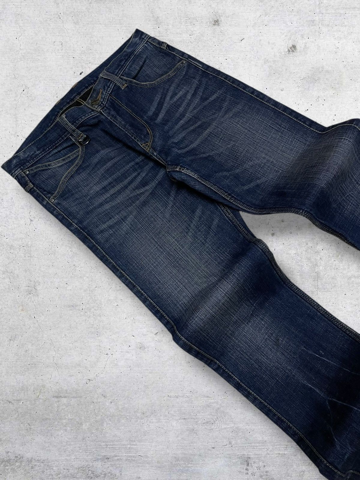 Tornado Mart VINTAGE HIDEWAYS NICOLE 90S JAPAN DESIGNER FLARED CUT DENIM Size US 30 / EU 46 - 7 Thumbnail