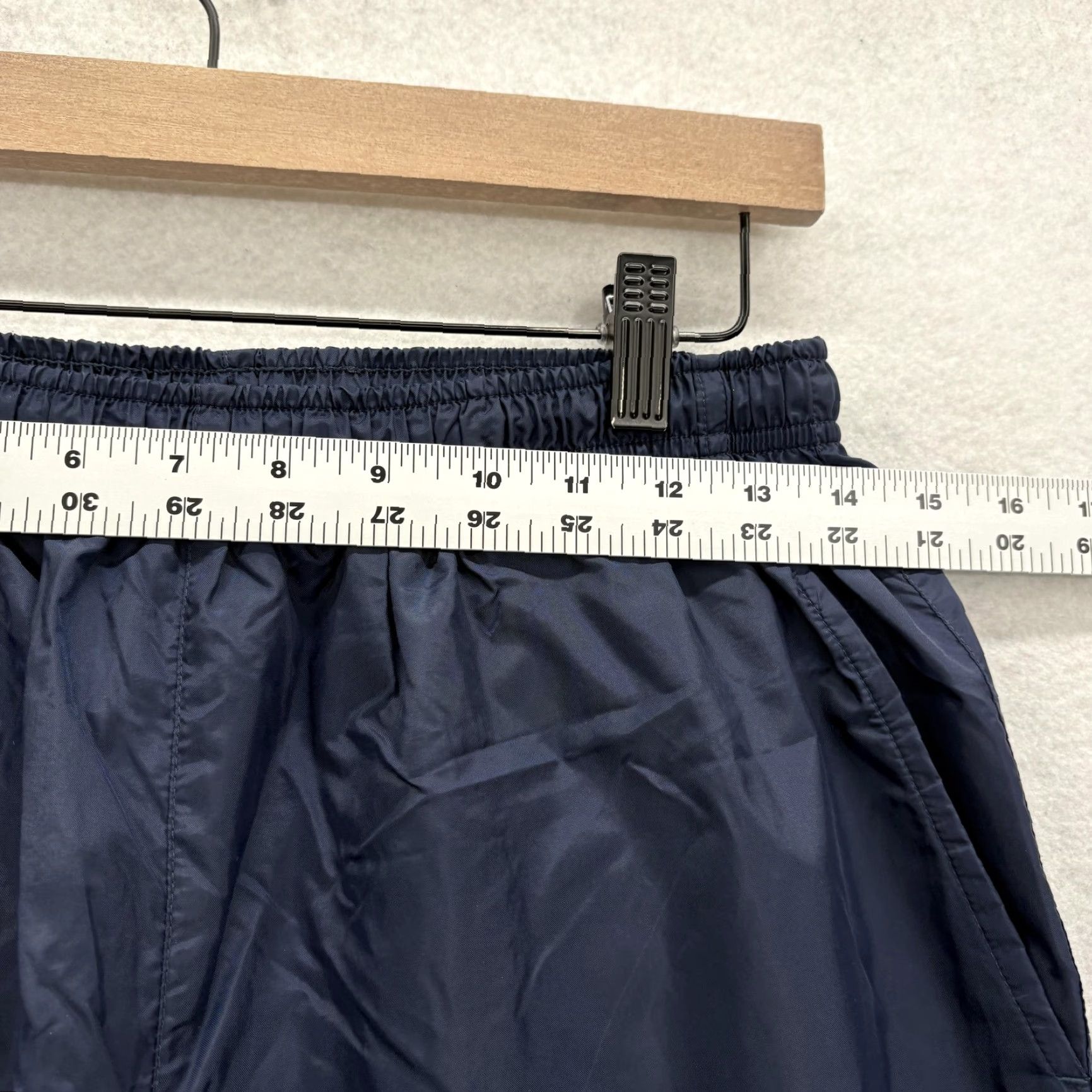 Nike VINTAGE Nike Woven Track Pants Mens M Blue Lined Elastic Zip Hem Gym 90s Size US 31 - 7 Thumbnail