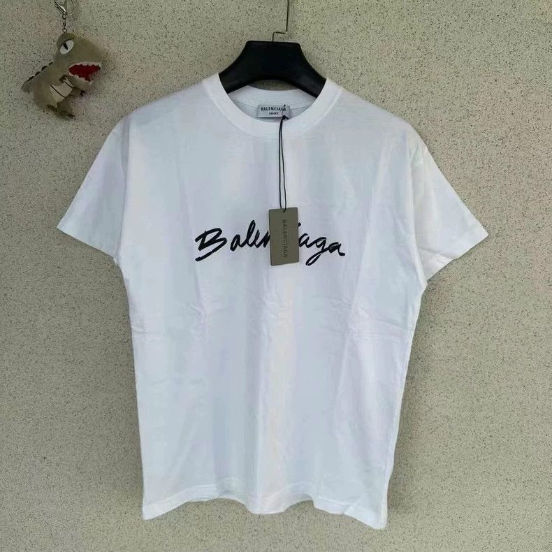 Balenciaga Balenciaga Cursive Short Sleeve Size US S / EU 44-46 / 1 - 1 Thumbnail
