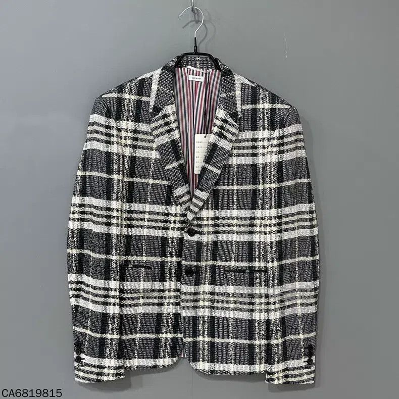 Thom Browne Thom Browne Chanel-style black and white checkered tweed c Size US M / EU 48-50 / 2 - 1 Thumbnail