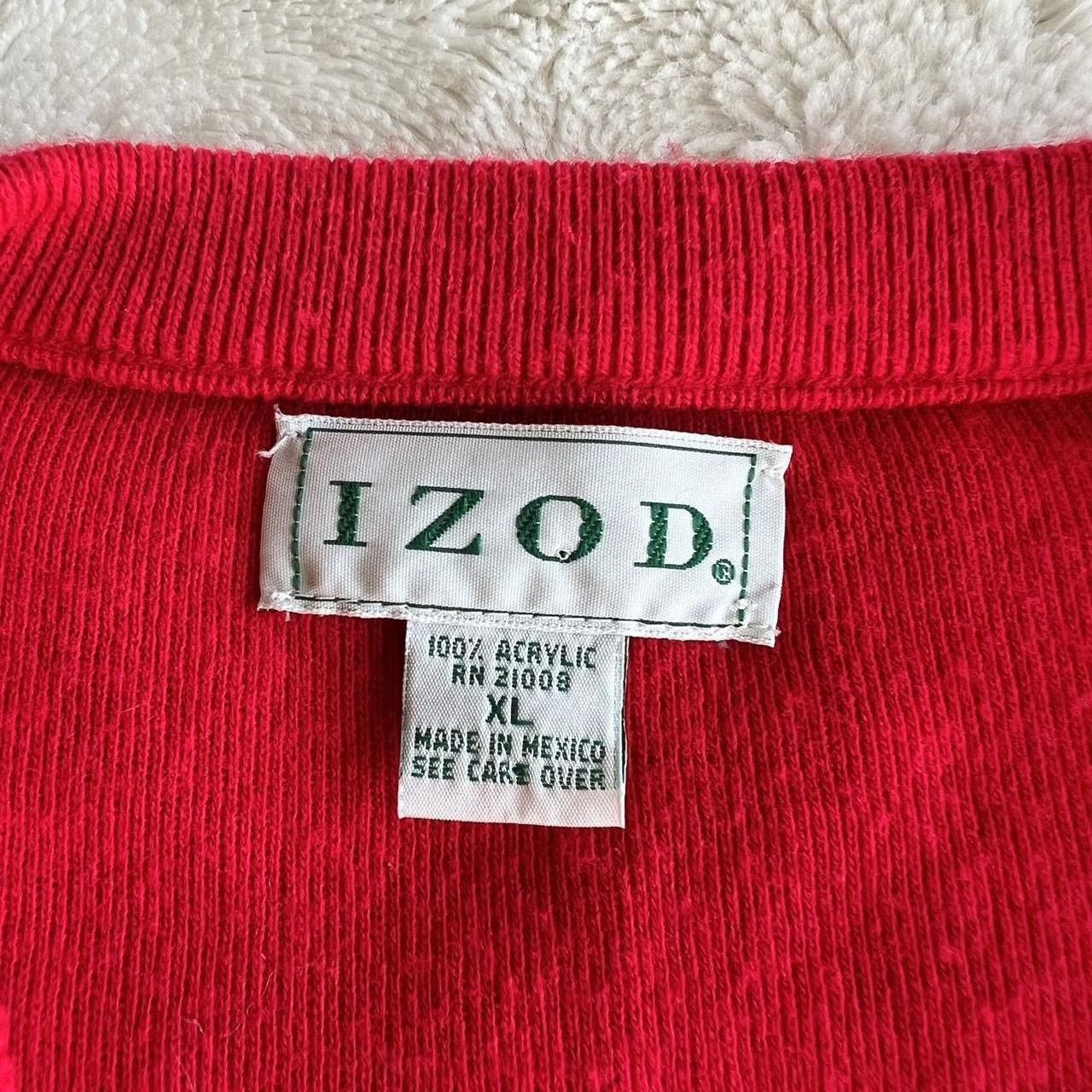 Izod Vintage Izod Sweater Pullover Mens XL Red V-Neck 90s Tennis Size US XL / EU 56 / 4 - 8 Thumbnail