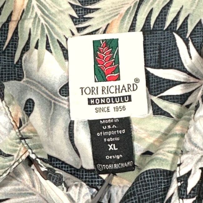 Tori Richard VINTAGE Tori Richard Shirt Mens XL Floral Hawaiian Leaf Geometric 90s Size US XL / EU 56 / 4 - 3 Thumbnail