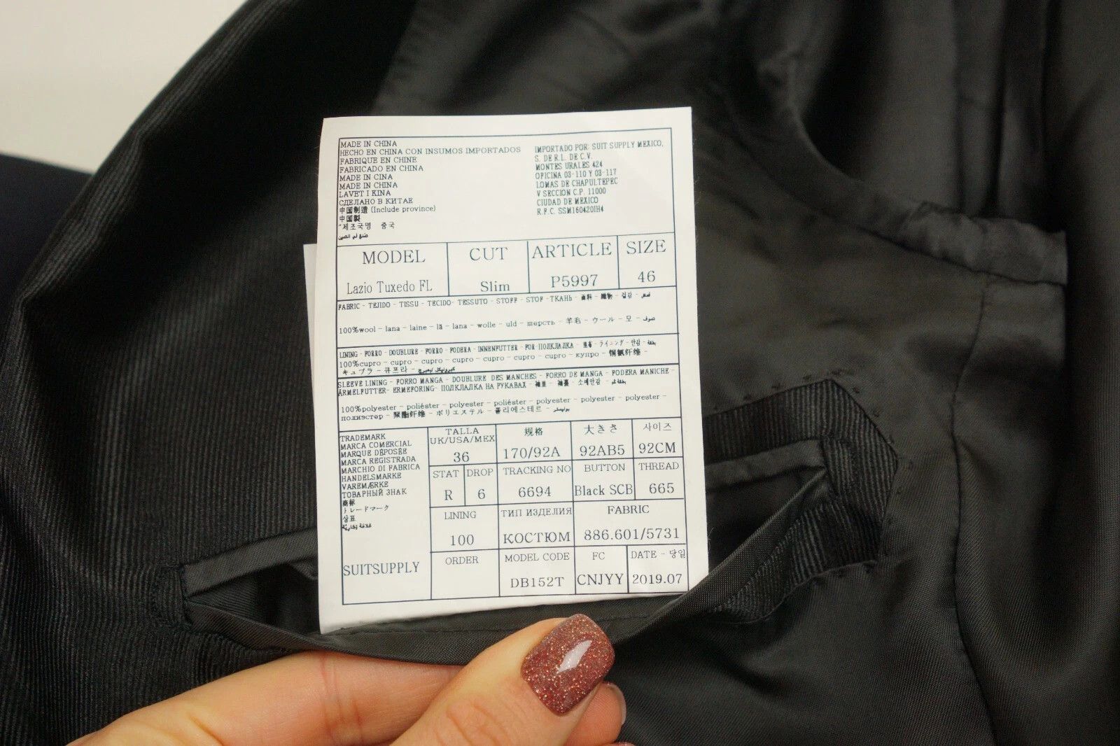 Suitsupply Men Suitsupply Blazer Lazio Tuxedo FL Wool S110 Peak UK/US36 Size 36R - 10 Thumbnail