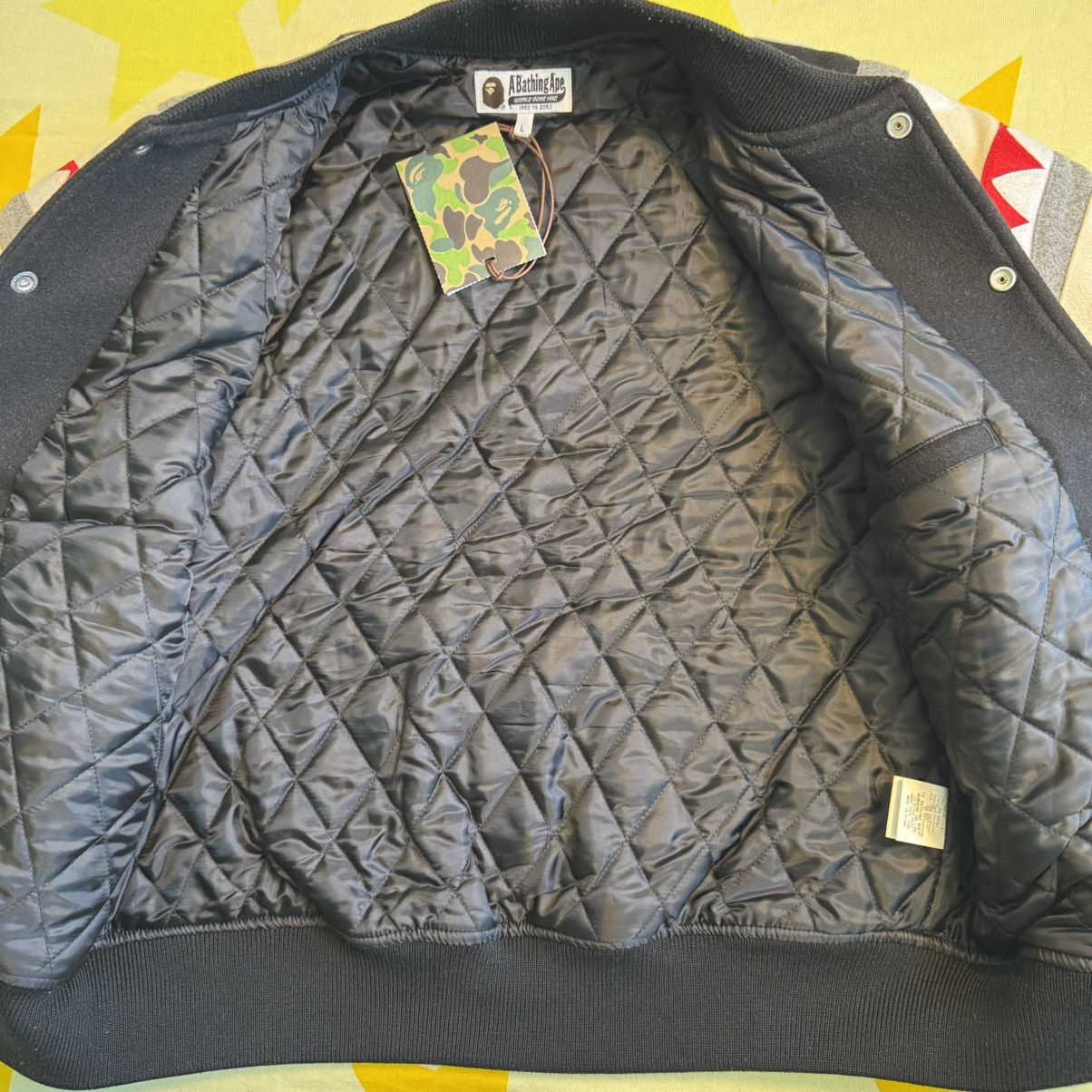 Bape BAPE Shark Shoulder Varsity Jacket Size US L / EU 52-54 / 3 - 3 Thumbnail