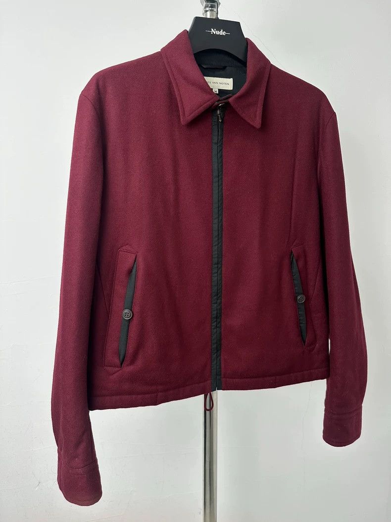 Dries Van Noten Dries Van Noten Boston Red Wool Jacket - dmc Size US L / EU 52-54 / 3 - 1 Thumbnail