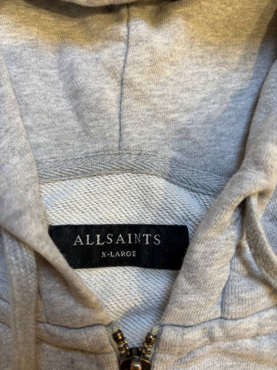 Allsaints Allsaints hoodie men Raven hoody L gray full zip Size US XL / EU 56 / 4 - 6 Thumbnail