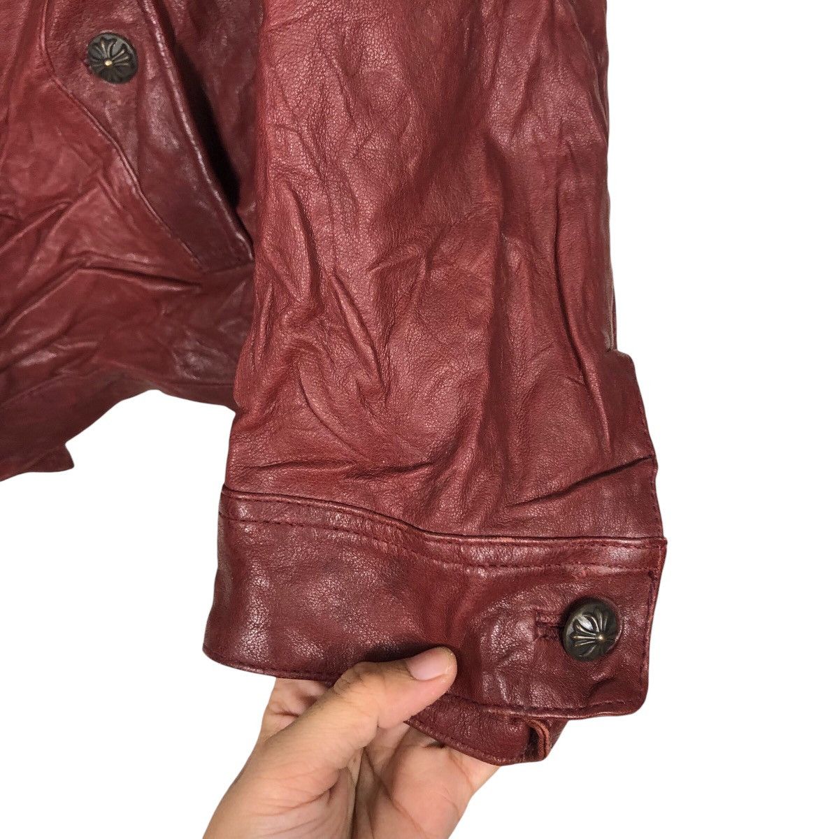 Japanese Brand 📌Vintage Biker Leather Jacket Santa Fe Bondage Issey Miyake Size US M / EU 48-50 / 2 - 16 Thumbnail