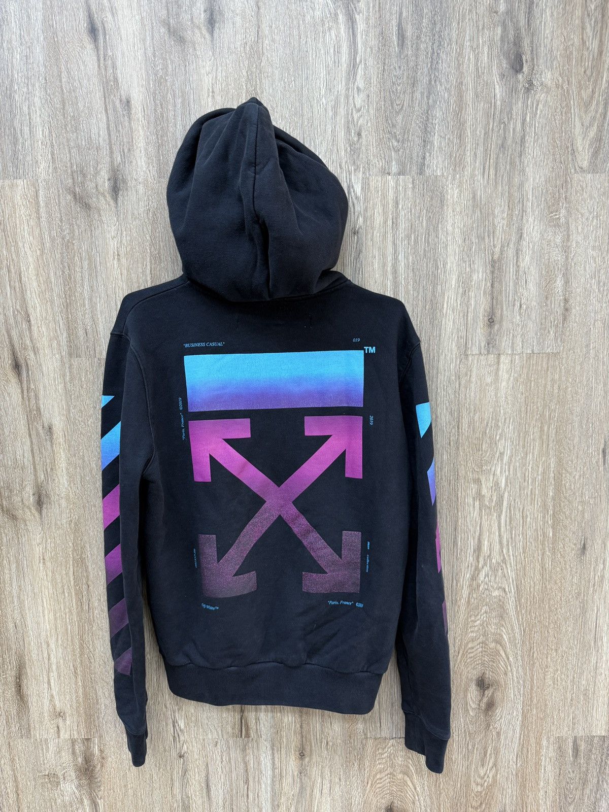 Off-White Off White Zip Up Hoodie Size US S / EU 44-46 / 1 - 11 Thumbnail