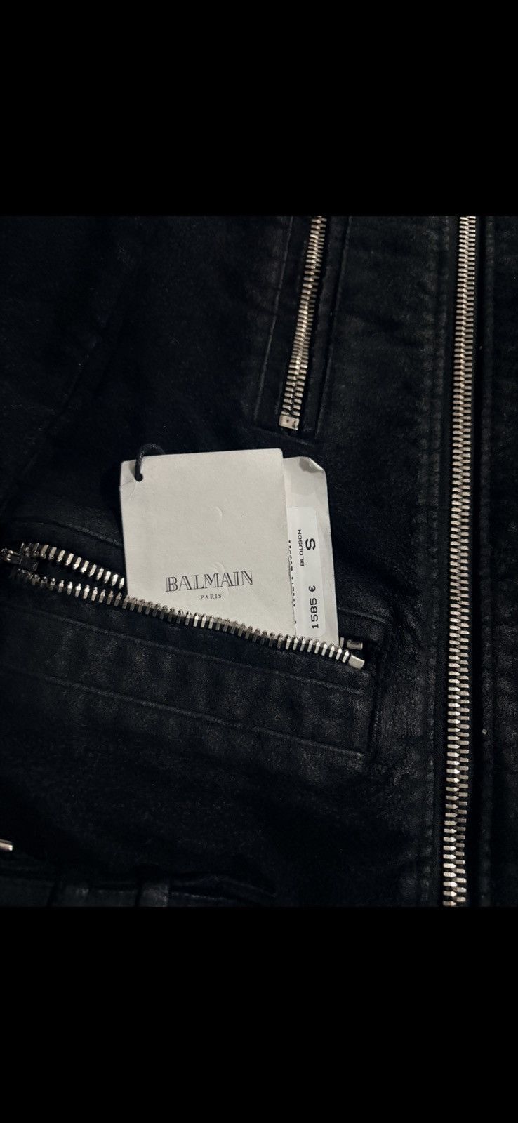 Balmain Balmain FW14 Motto Moleskin Jacket Size US S / EU 44-46 / 1 - 5 Thumbnail