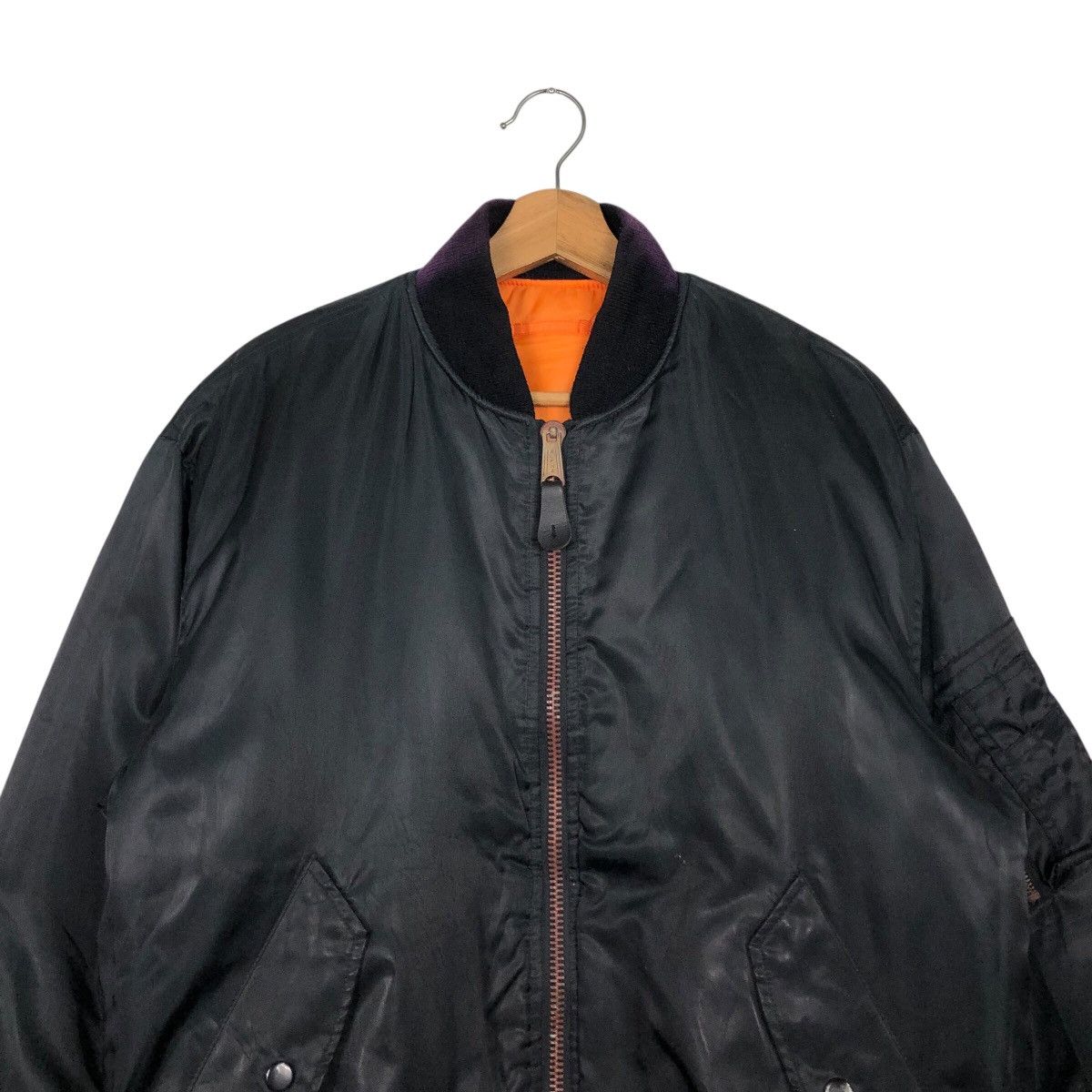 Vintage 📌Vintage Reversible Bomber Jacket Ma 1 Us Air Force Army Size US L / EU 52-54 / 3 - 7 Thumbnail