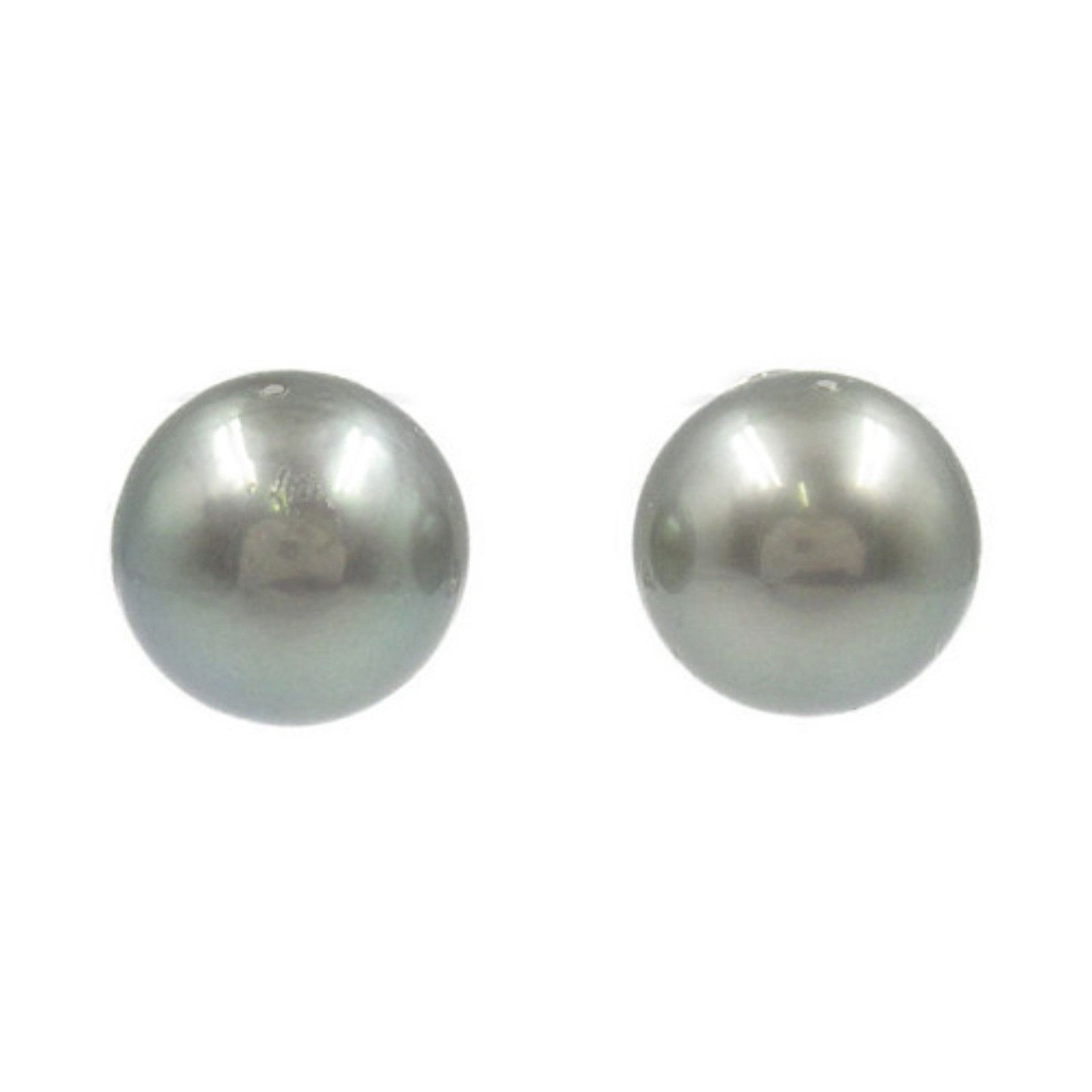 Luxuness Jewelry Tahiti Pearl K14Wg Earrings Metal Earrings in Black, Women's