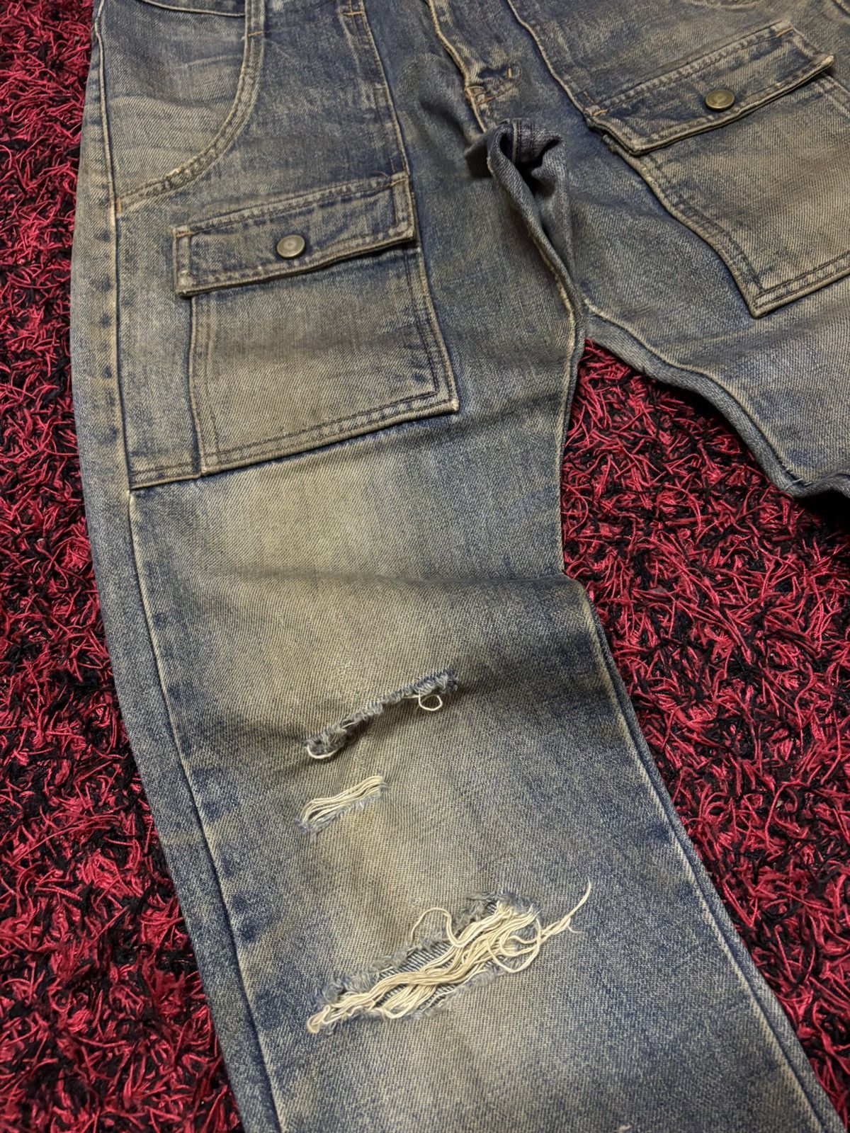 Japanese Brand Vtg Japanese Brand Bushpant Mud Washed Jeans Size US 28 / EU 44 - 3 Thumbnail