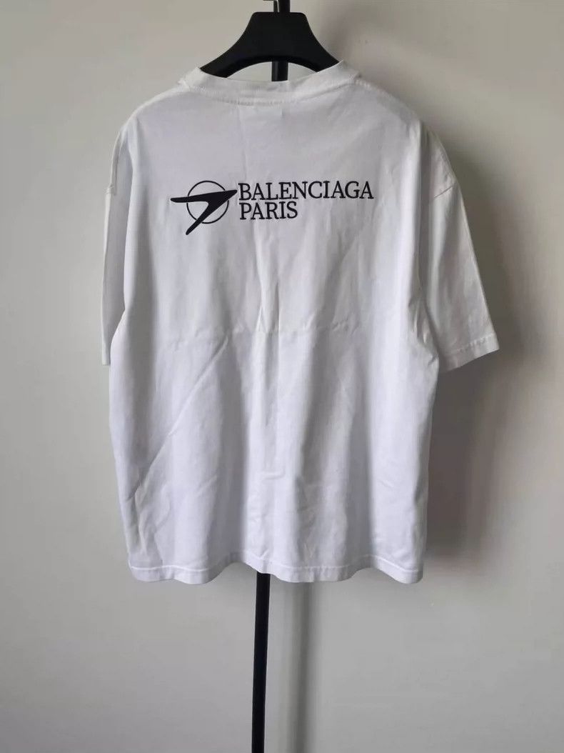 Balenciaga Balenciaga White Short Sleeve T Size US M / EU 48-50 / 2 - 2 Thumbnail