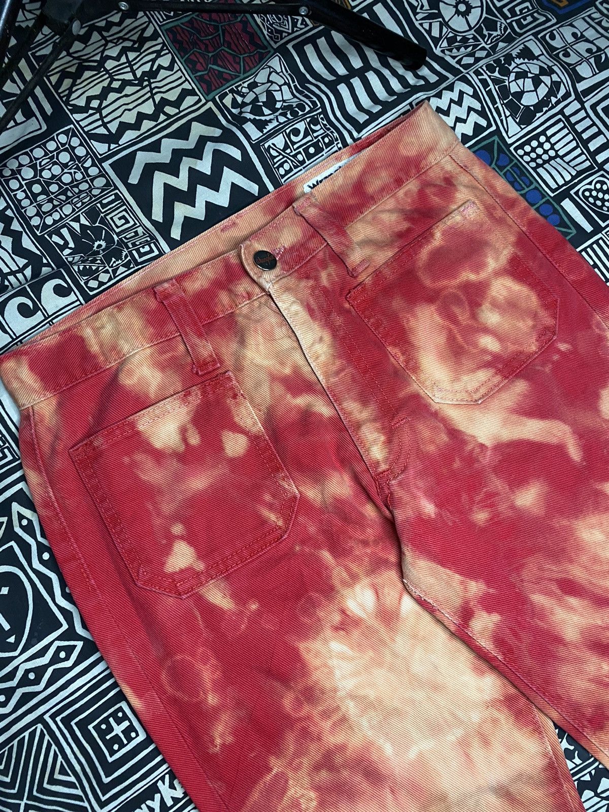14th Addiction × Japanese Brand × Wrangler Wrangler 80s Flared Jeans Pants Size 29" - 2 Thumbnail