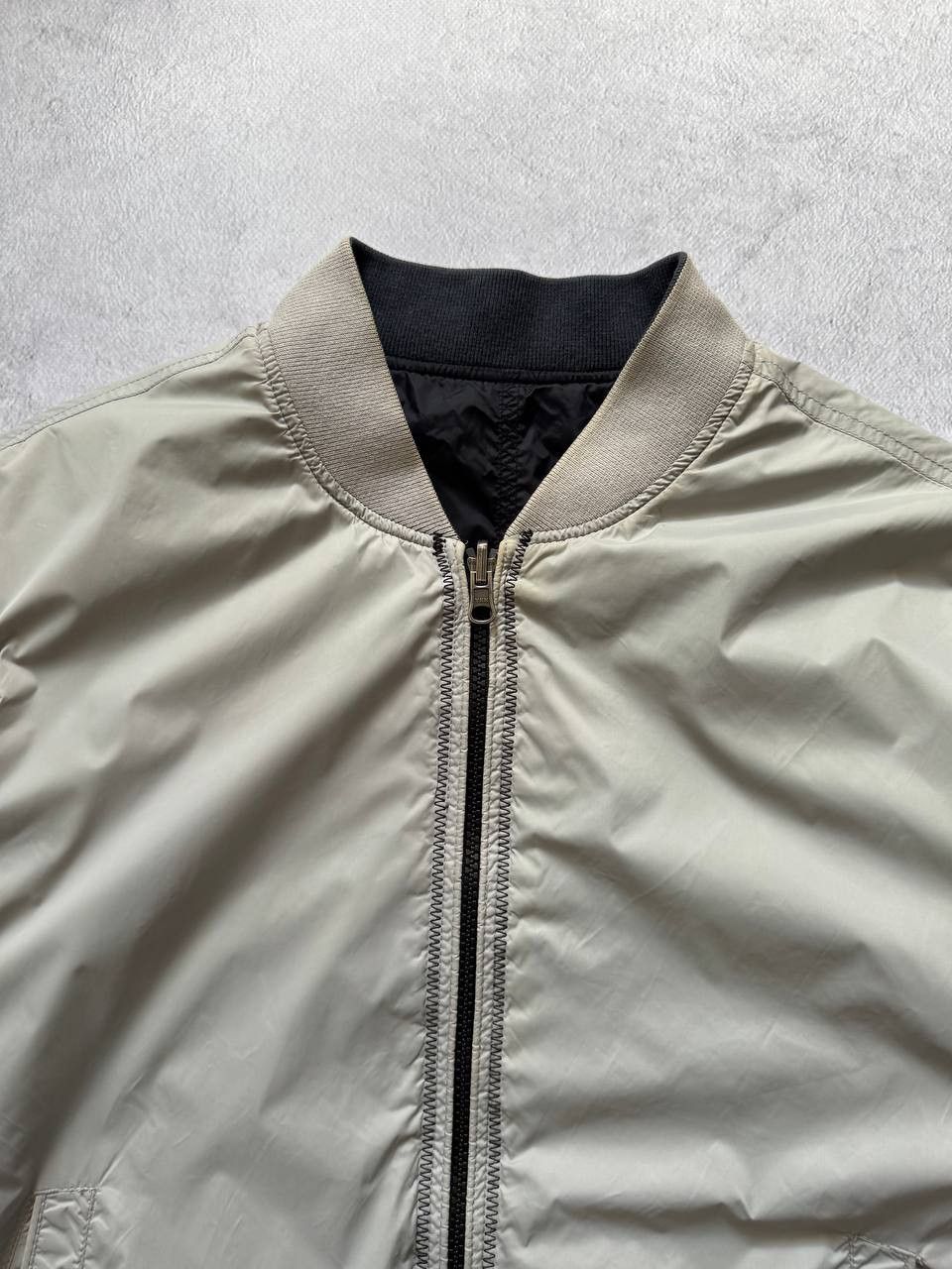 Armani Vintage Armani Jeans Reversible Nylon Bomber Jacket Size US S / EU 44-46 / 1 - 14 Thumbnail