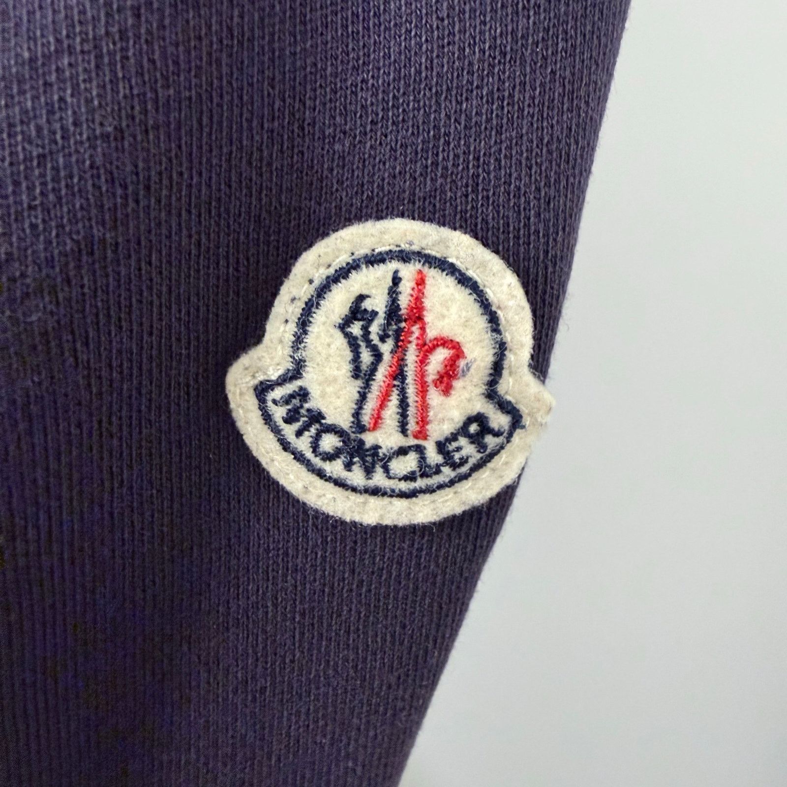 Moncler Moncler Navy Cotton Zip Hoodie with Logo Patch (Size M) Size US M / EU 48-50 / 2 - 3 Thumbnail