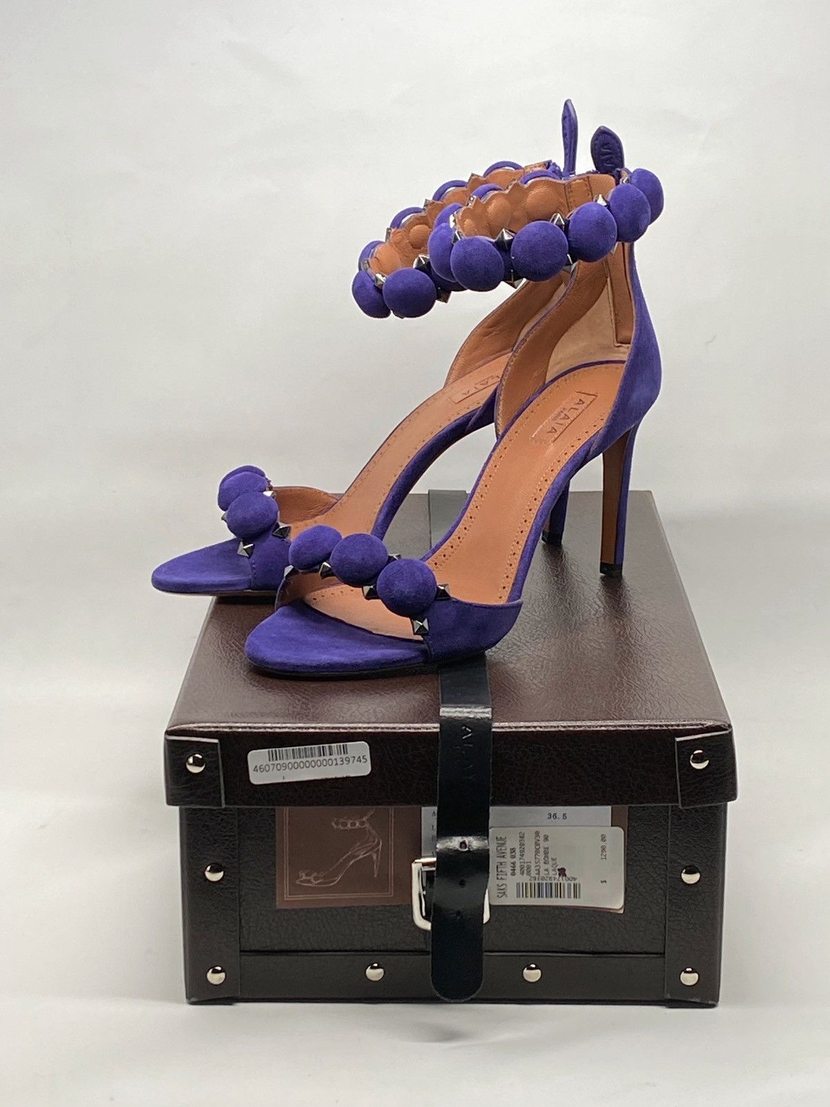 Alaia Alaia Bombe 90 Studded Suede Leather Sandals size 36.5 Size US 6.5 / IT 36.5 - 14 Thumbnail