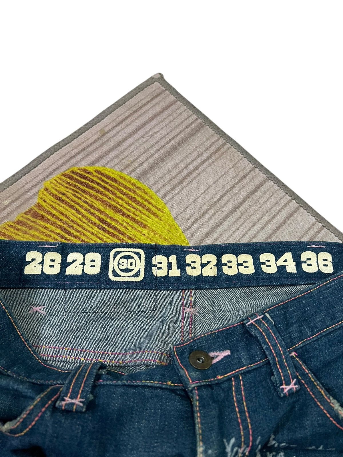 If Six Was Nine × Le Grande Bleu (L.G.B.) JAMGLE JAM JAPAN FLARE DISTRESS JEANS Size US 32 / EU 48 - 8 Thumbnail