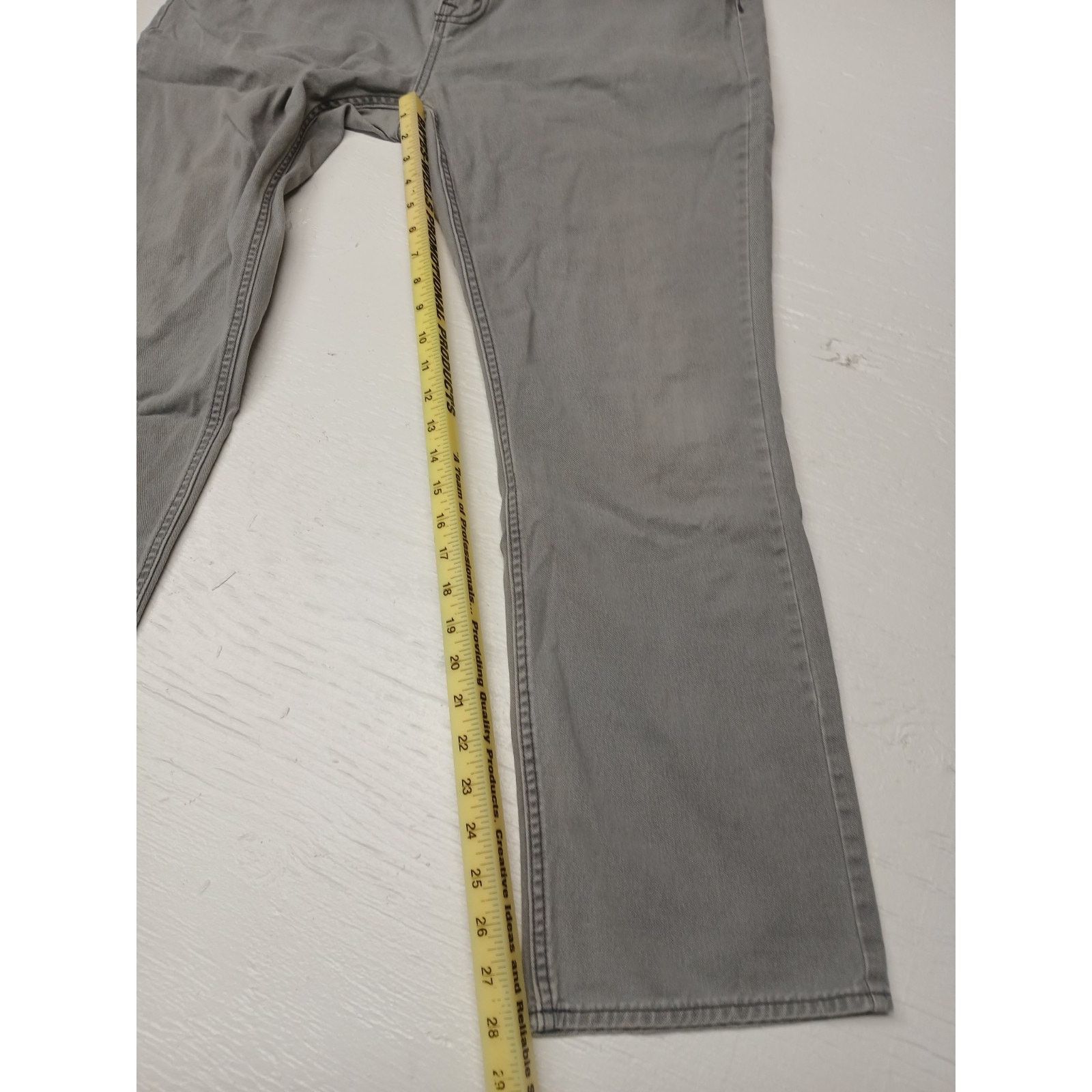 Other Unbranded (36x32) Gray Boot Cut Relaxed Denim Jeans Size US 36 / EU 52 - 2 Thumbnail