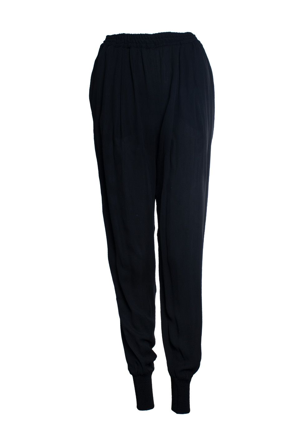 Stella McCartney Stella McCartney, black sporty sheer pantalon Size 30" / US 8 / IT 44 - 1 Thumbnail
