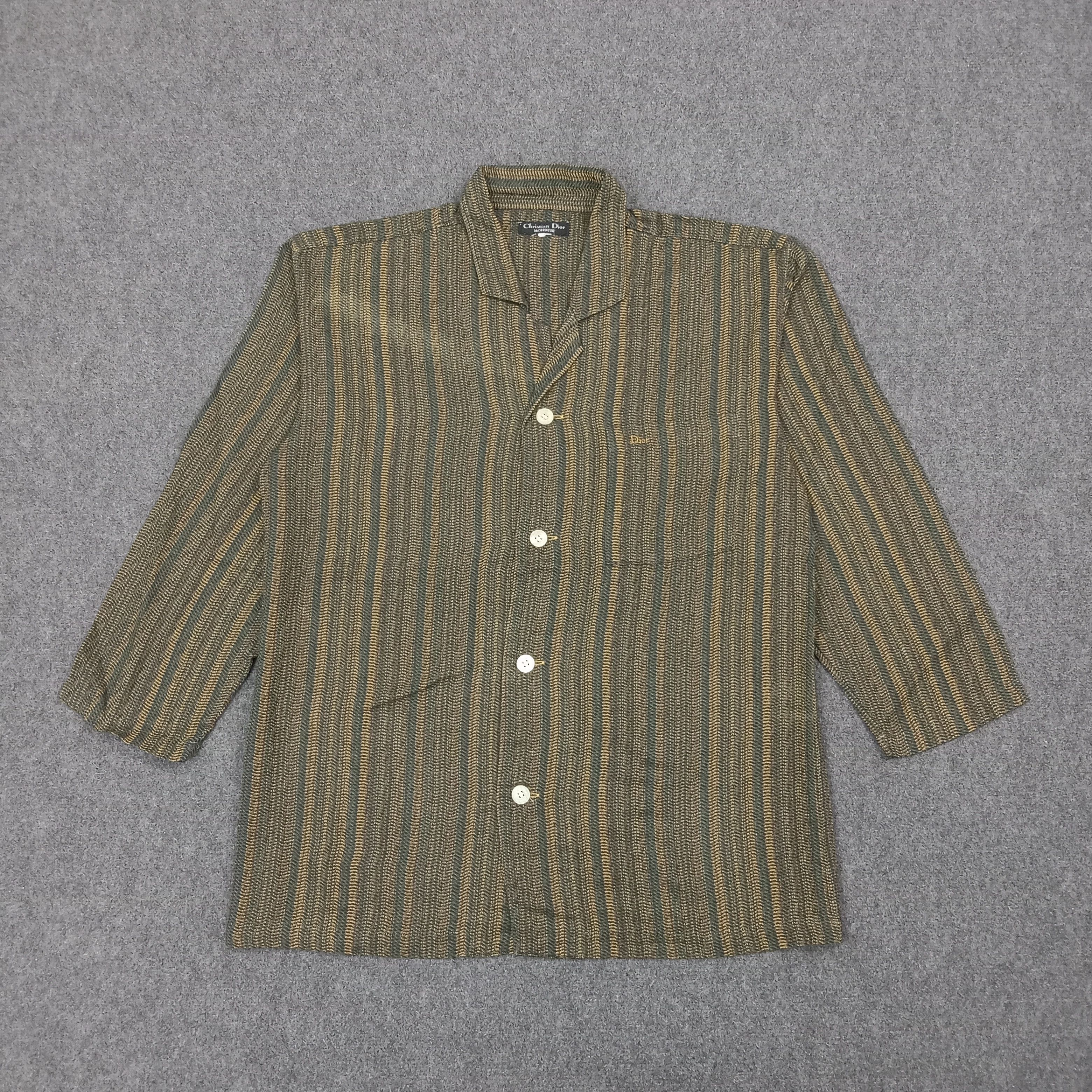 Christian Dior Monsieur Christian Dior Designer Custom Logo Shirt Button Up C267N10 Size US L / EU 52-54 / 3 - 3 Thumbnail