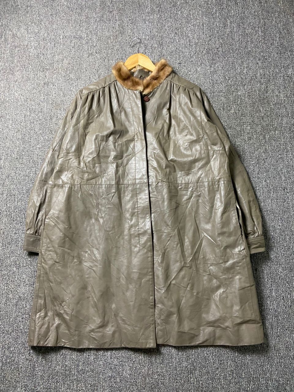 Japanese Brand Leatherin Brand Leather Jacket with Fur Collar (188) Size US M / EU 48-50 / 2 - 1 Thumbnail