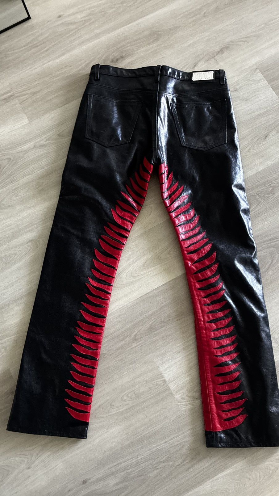 Earthling EARTHLING VIP Black Leather Pants –Sun Ray Size US 38 / EU 54 - 2 Thumbnail